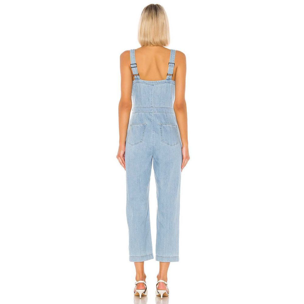 PAIGE November Lace Up Chambray Jumpsuit - Picture 2 of 7